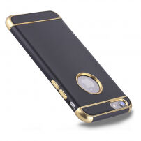 Védő tok Apple iPhone 6 / 6S - fekete és arany