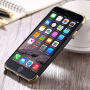 Védő tok Apple iPhone 6 / 6S - fekete és arany