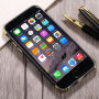 Védő tok Apple iPhone 6 / 6S - fekete és arany