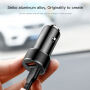 BASEUS autó töltő két USB porttal Apple iPhone / iPad / iPod - piros