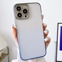 Átlátszó tok kétszínű kerettel - iPhone 11 Pro Max - szürkéskék