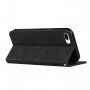 Bőr flip cover tok mintával - iPhone 7 Plus / 8 Plus - fekete