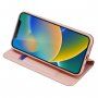 DUX DUCIS flip cover borító - iPhone 14 - rózsaszín-arany