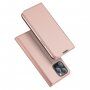 DUX DUCIS flip cover borító - iPhone 14 Pro - rózsaszín-arany