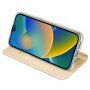 DUX DUCIS flip cover borító - iPhone 14 Pro - arany