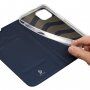 DUX DUCIS flip cover borító - iPhone 14 Plus - sötétkék