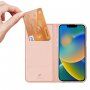 DUX DUCIS flip cover borító - iPhone 14 Plus - rózsaszín-arany