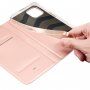 DUX DUCIS flip cover borító - iPhone 14 Plus - rózsaszín-arany