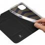 DUX DUCIS flip cover borító - iPhone 14 Plus - fekete