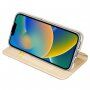 DUX DUCIS flip cover borító - iPhone 14 Plus - arany
