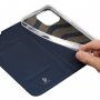 DUX DUCIS flip cover borító - iPhone 14 Pro Max - sötétkék