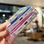 Átlátszó tok vízszínű mintával és MagSafe -vel - iPhone 14 Pro Max - rózsaszín