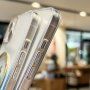 Átlátszó tok vízszínű mintával és MagSafe -vel - iPhone 11 - kék