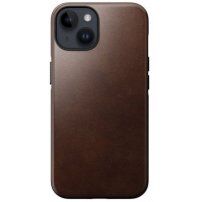 Nomad Modern Leather tok MagSafe -vel - iPhone 14 Plus - barna