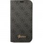 Guess 4G Metal Camera Outline flip cover tok - iPhone 14 - fekete