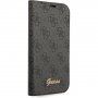 Guess 4G Metal Camera Outline flip cover tok - iPhone 14 - fekete