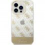 Guess Peony Glitter Script Logo tok - iPhone 14 Pro - arany
