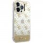 Guess Peony Glitter Script Logo tok - iPhone 14 Pro - arany