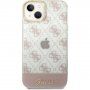 Guess Peony Glitter Script Logo tok - iPhone 14 - rózsaszín