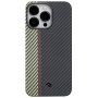 Pitaka Fusion Weaving MagEZ 3 szénszál mintás tok - iPhone 14 Pro - overture