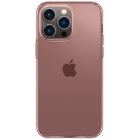 Spigen Crystal Flex transzparens tok - iPhone 14 Pro Max - rózsaszín