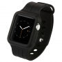 Baseus gumiszíj esettel - Apple Watch 42mm / 41mm / 40mm / 38mm - fekete