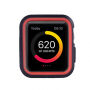 Védő szilikonos tok Apple Watch 42mm - fekete - piros