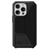 UAG Metropolis Folio tartós flip cover borító - iPhone 14 Pro - fekete