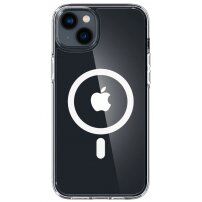 Spigen Ultra Hybrid átlátszó tok MagSafe -vel - iPhone 14 Plus - fehér