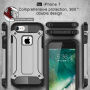 Extra ellenálló "Armor" tok - Apple iPhone 8 / 7 - ezüst