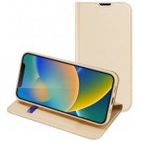 DUX DUCIS flip cover borító - iPhone 14 - arany