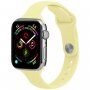 Vékony szilikon szíj - Apple Watch Ultra 49mm / 46mm / 45mm / 44mm / 42mm - sárga