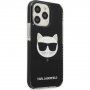 Karl Lagerfeld Choupette Head tok - iPhone 13 Pro Max - fekete