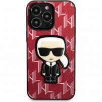 Karl Lagerfeld Monogram Ikonik tok - iPhone 13 Pro Max - piros