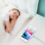 BASEUS vezeték nélküli QI töltő donat formájában Apple iPhone - türkizkék