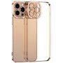 Transzparens tok galvanizált éllekkel - iPhone 11 - arany rózsaszín