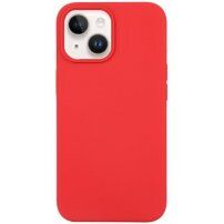Szilikon tok iPhone 14 - halványpiros