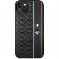 BMW M Hexagonal Pattern tok - iPhone 14 Plus - fekete