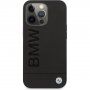 BMW Leather Hot Stamp tok - iPhone 14 Pro Max - fekete