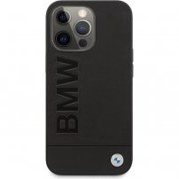 BMW Leather Hot Stamp tok - iPhone 14 Pro Max - fekete