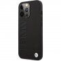 BMW Leather Hot Stamp tok - iPhone 14 Pro Max - fekete