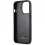 BMW Leather Hot Stamp tok - iPhone 14 Pro Max - fekete