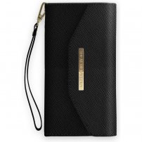 iDeal Of Sweden Mayfair Clutch Black Saffiano pénztárca típusú tok - iPhone X / XS / 11 Pro - fekete