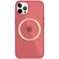Fényes átlátszó tok MagSafe -vel - iPhone 11 Pro - piros