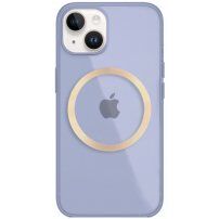 Fényes átlátszó tok MagSafe -vel - iPhone 13 - lila