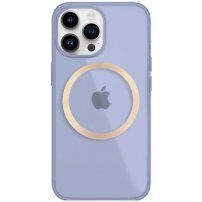 Fényes átlátszó tok MagSafe -vel - iPhone 13 Pro - lila