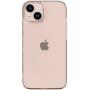 Transzparens tok csillámokkal iPhone 14 Plus - arany