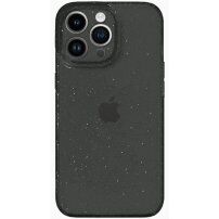 Transzparens tok csillámokkal iPhone 14 Pro Max - szürke