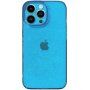 Transzparens tok csillámokkal iPhone 14 Pro Max - kék
