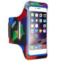 FLOVEME színes sportos tok kézre iPhone SE (2020/2022) / 8 / 7 / 6S / 6 - kék